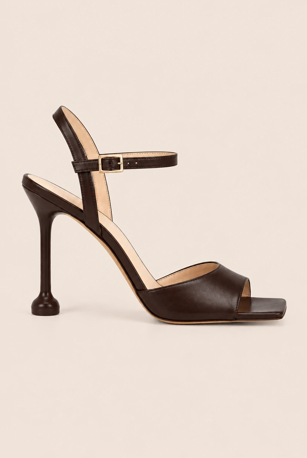 Checca – sandales marron à talon fin