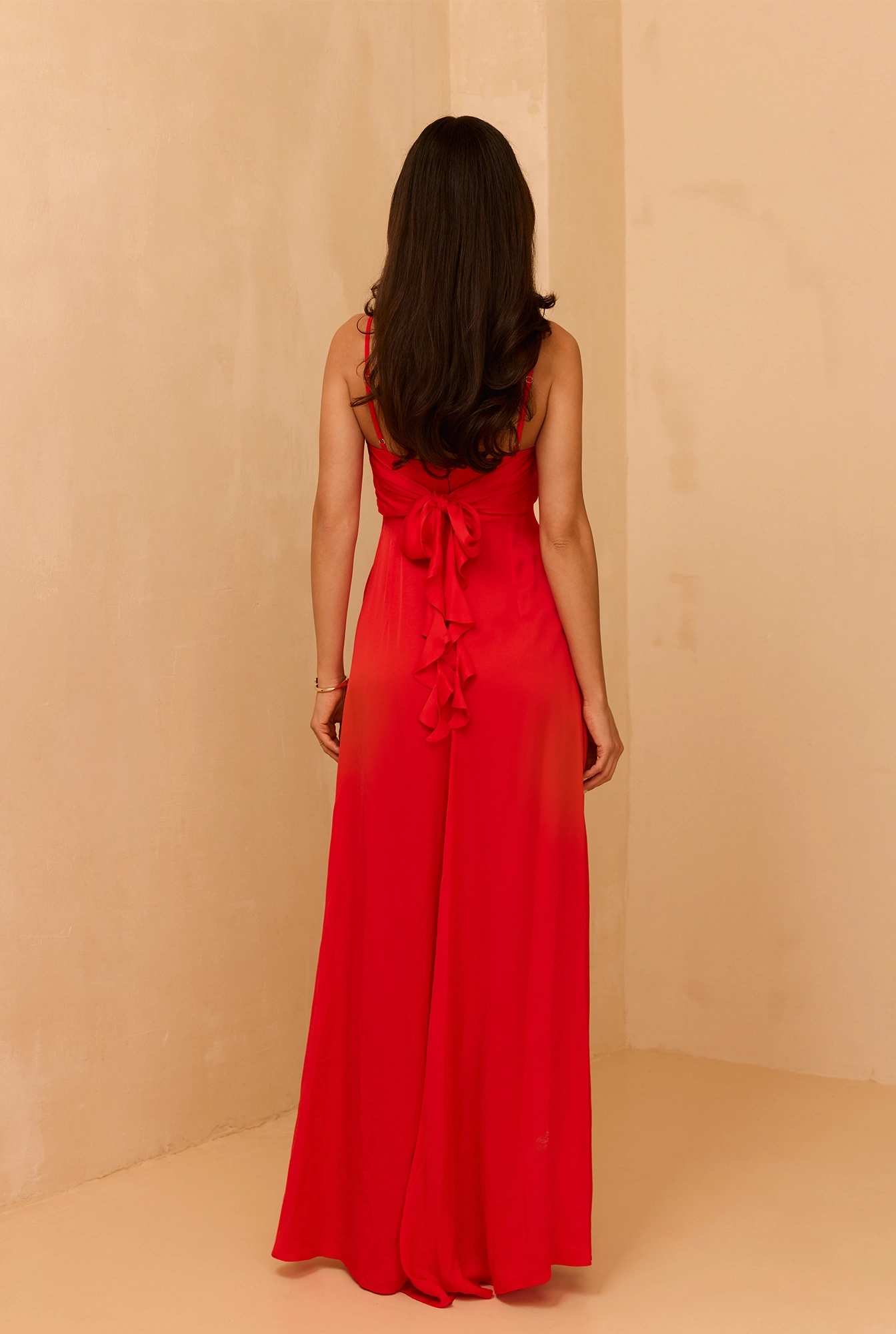 Nazani - Robe longue en viscose avec bretelles réglables